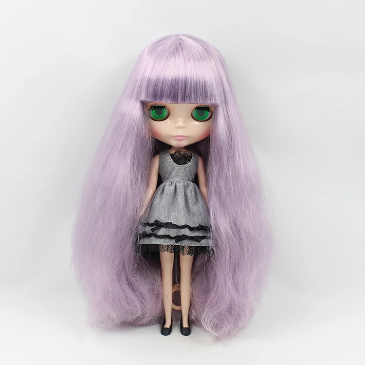 ICY DBS  Doll, Purple Long Hair, Bangs/partial Points, Girl Gift, Suitable for Changing Baby Makeup