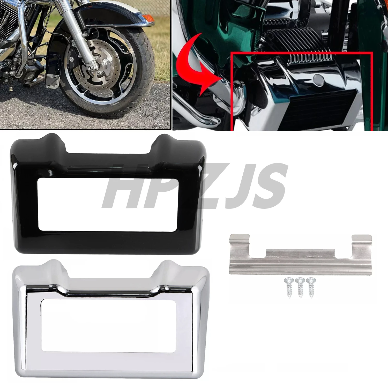 

Motorcycle Frame Fairing Guard Oil Cooler Cover Black/Chrome For Harley Touring Trike FLHT FLHR FLTR FLHX 2011-2016 ABS Plastic