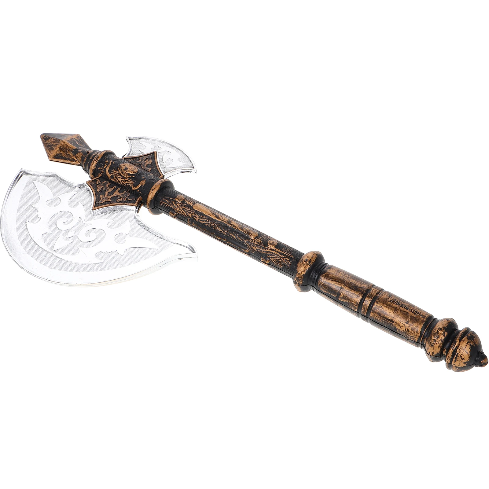 

Plastic Stage Axe Props Kids Toy Double Headed Scary Hatchet Hand Make up Costume Accessory Halloween Decor Role Playing Cosplay