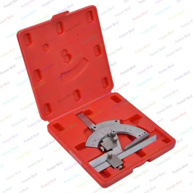 Hi-quality Carbon Steel Universal Bevel Protractor 0-320 Degree Accuracy Angle Measuring Ruler Tools Accuracy of 0.02