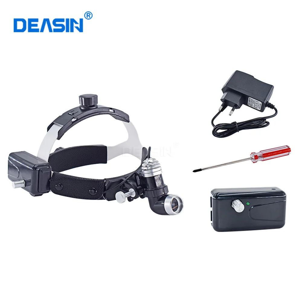 

2.5X/3.5X Dental Binocular Loupes Brightness Adjustable Laboratory Headlamp Dentistry 5W LED Head Light Lamp Surgical Headlight