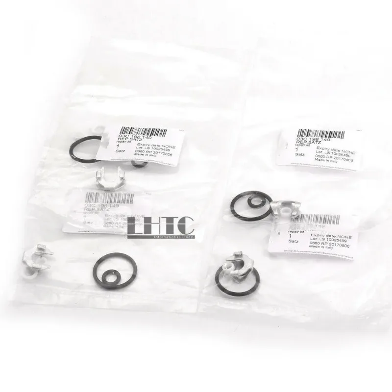 4SET 03C198149 Fuel Injector O-ring Seal Repair Kit Fit For VW Golf Audi A3 1.4TFSI