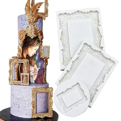 Photo Frame Silicone Cake Baking Mold Sugarcraft Chocolate Cupcake Baking Mould Fondant Cake Decorating Tools