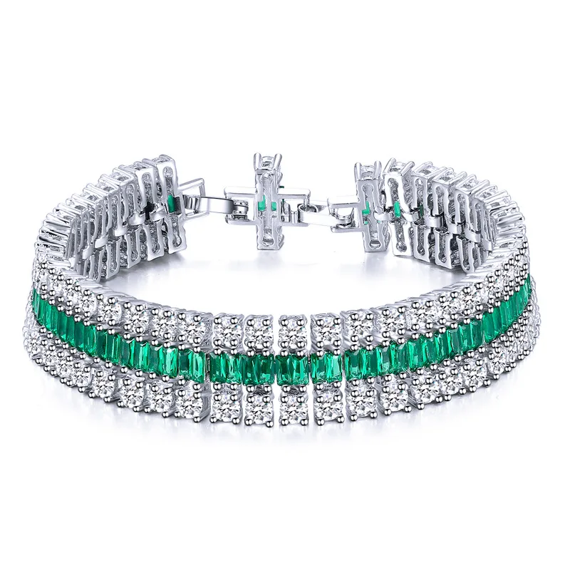 

Lady Fashion Cubic Zirconia Bracelets Classic Daily Generic Charm Jewelry Luxury Women Snake Chain Bracelets Anniversary Gifts