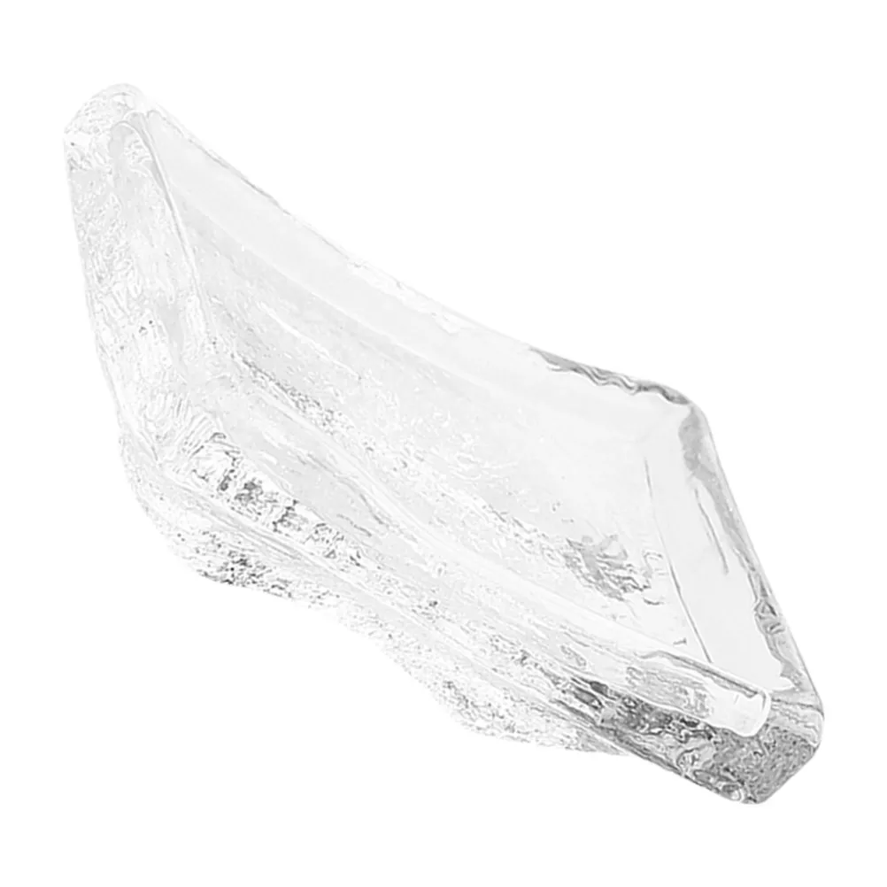 Glacier Dipping Dish Premium Glass Sauce Dish Compact Lightweight Non-Toxic Anti-Corrosion Condiment Holder for Family