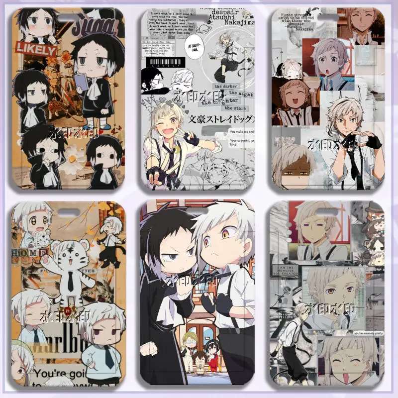 ناكاجيما أتسوشي حامل بطاقة أنيمي الائتمان معرف البنك حافلة بطاقة عرض الصور حامل واقية مكتب اللوازم المدرسية