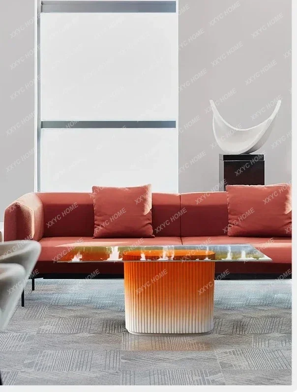 GRP Sculpture Coffee Table Negotiation Room Abstract Large Table Model Room Designer Model Square Table
