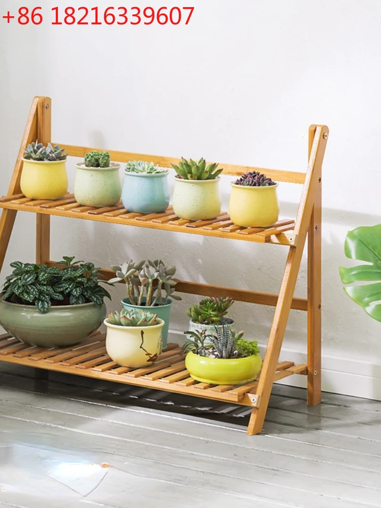 

Living Room Floor-Standing Multi-Layer Folding Interior Balcony Succulent Flower Pot Special Offer Space Saving