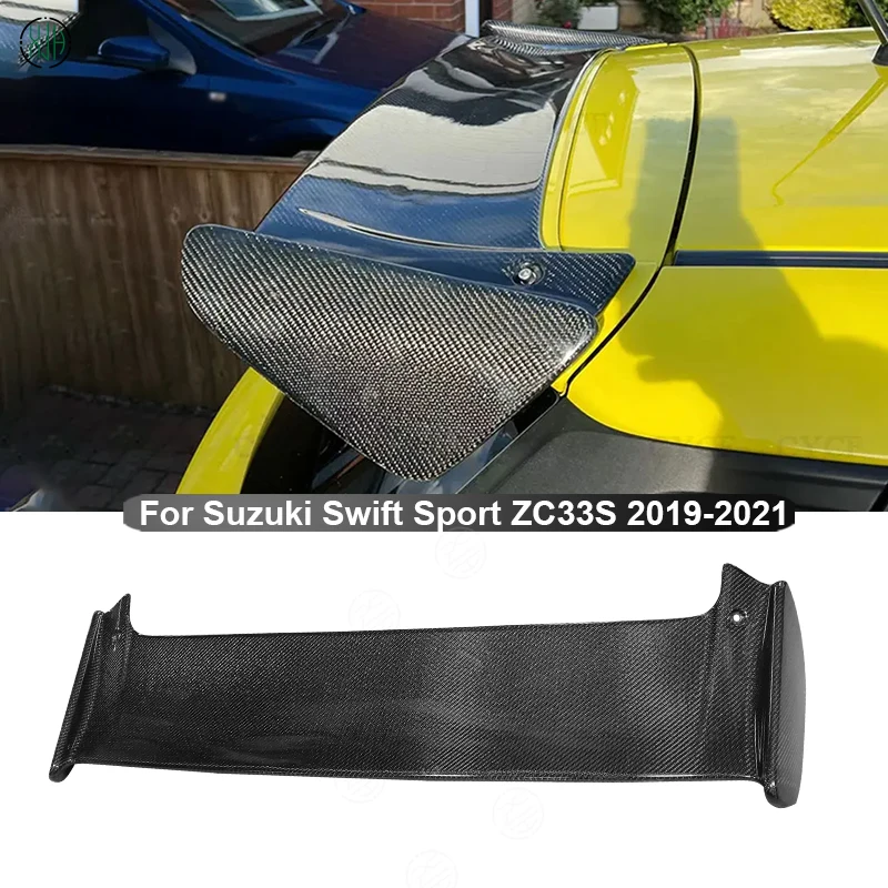 

For Suzuki Swift Sport ZC33S 2019-2021 Carbon Fiber Car Rear Trunk Spoiler Rear Wing Tail Wing Parts Upgrade Body kit