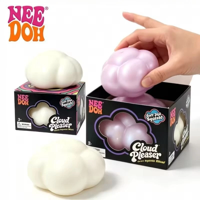 @Needoh Cloud Pleaser Slow Rising Squishy Stress Relief Squishy Cube Anti-Anxiety Squeeze Object For Focus ADHD Population
