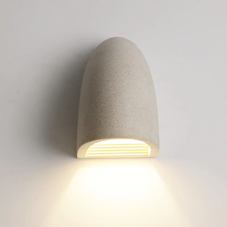 Nordic Style Minimalist Industrial Wall Lamp, Terrazzo Waterproof Sconce for Indoor Decor Outdoor Patio Villa Garden Fence