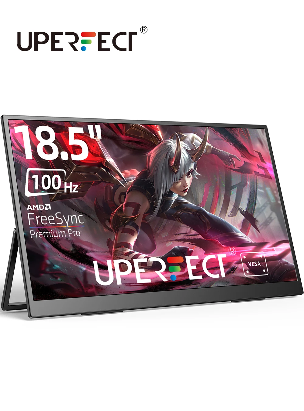 

UPERFECT 100HZ LCD Monitor 18.5-inch 100% sRGB 1080P FHD FreeSync IPS HDR Gaming Display Travel Second Screen For Laptop PC XBOX