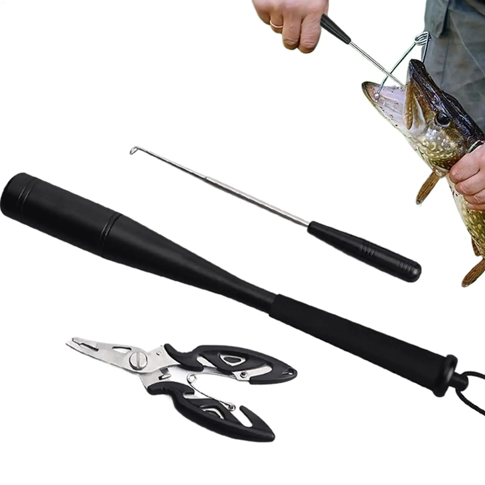 

Fish Hook Extractor 3 Pieces Fish Hook Dehooker Kit With Pliers Fishing Accessories Portable For Outdoor Freshwater Ice Beach