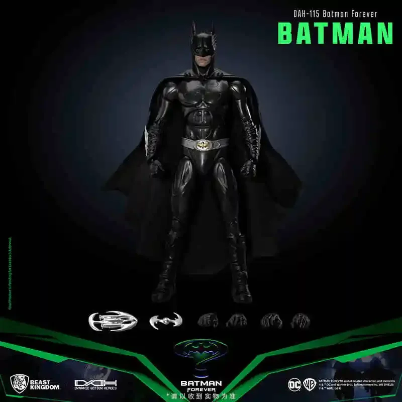Original Beast Kingdom Batman Belketon Pattinson Big Ben Clooney Brand New Mobile Doll Action Model Collectible Figure Toy Gift