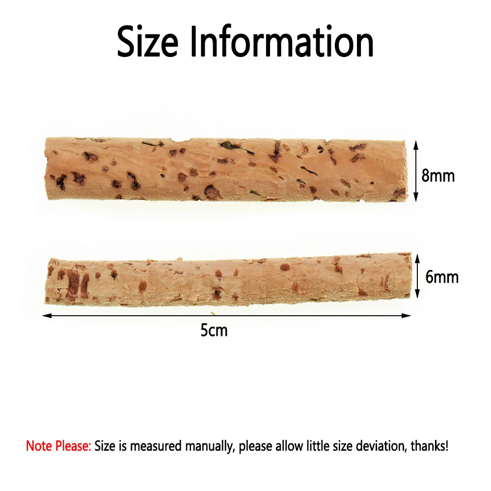 10pcs 6mm 8mm Carp Fishing Cork Sticks Cork Wood Float Sticks Carp Bait Granular Lures Outdoor Carp Fishing Tackle Accessories view 3