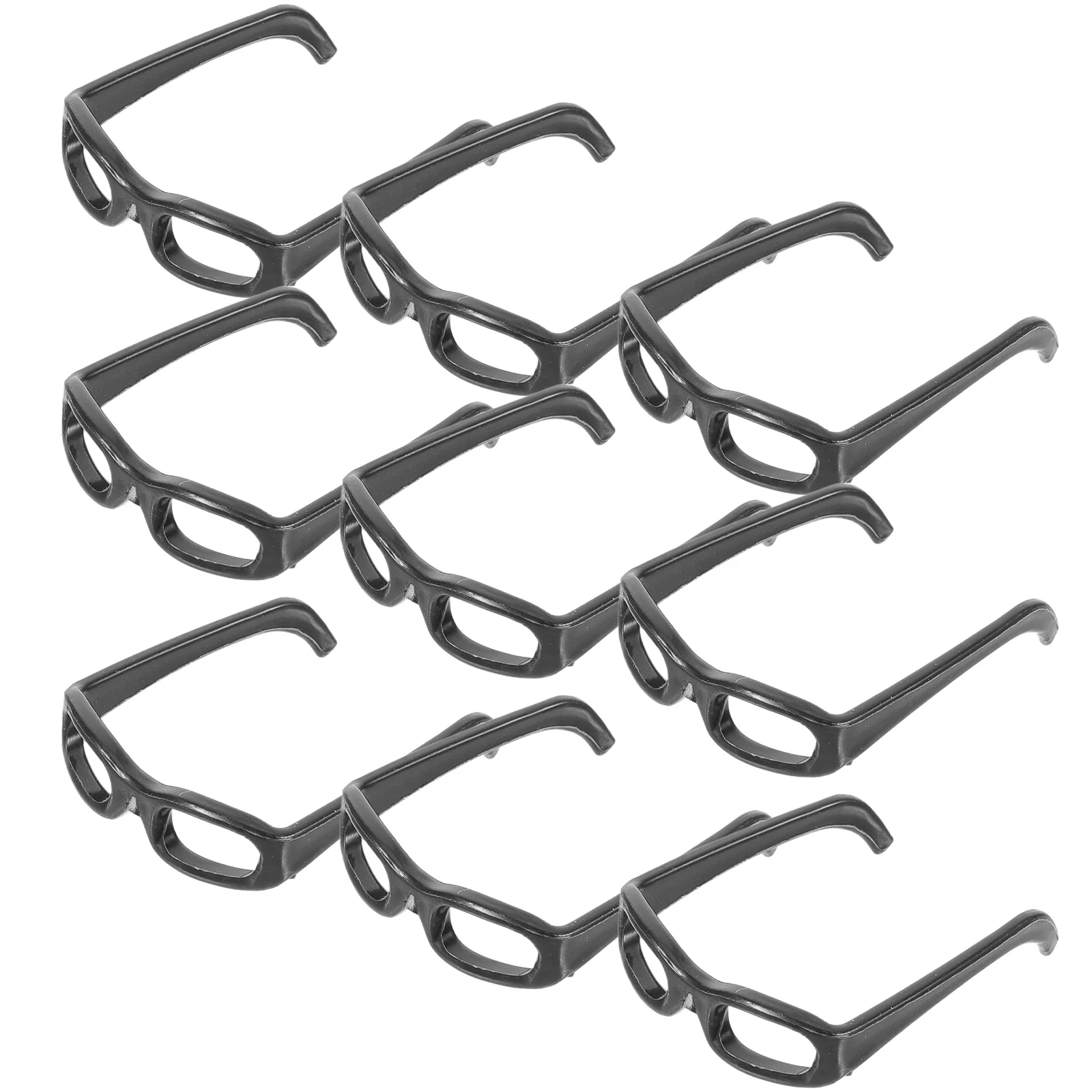 

60 Pcs Mini Glasses Eyeglasses For Crafts Black Baby Eyewear DIY Sunglasses Manual