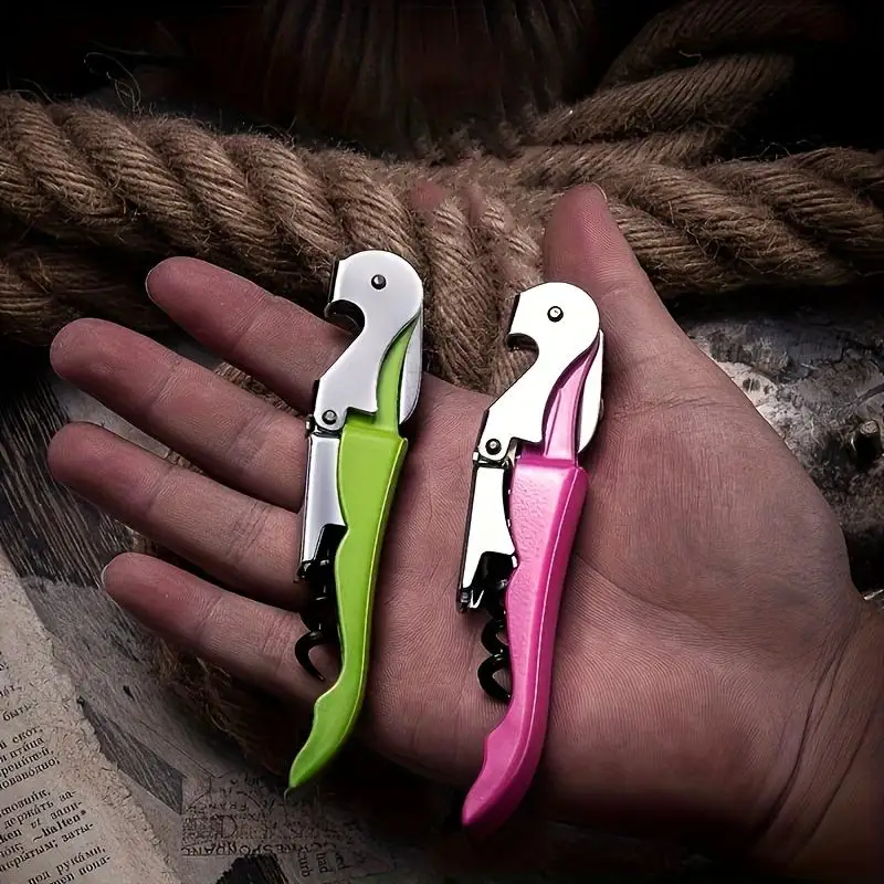 Camping Kitchen Stainless Steel Seahorse Wine Opener - Creative, Practical, Versatile Multi-Functional Beer & Wine Screwdriver [1PC]