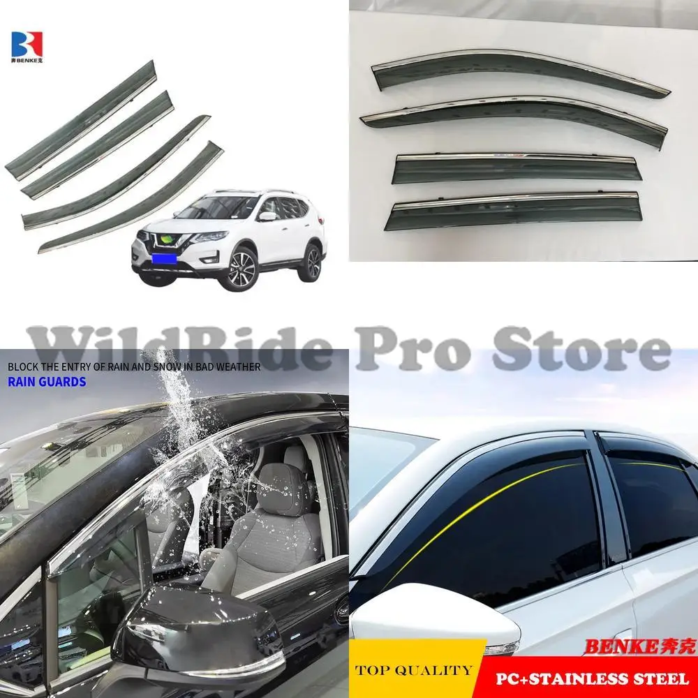 

1 set For Car Accessories for Nissan 2014-2020 X-TRAIL T32 Window Sun Vent Visor Wind Deflector Weather Rain Guards Door Visor