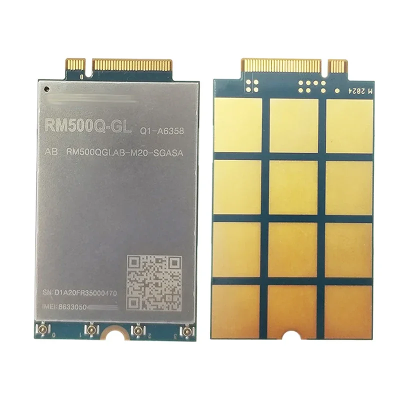 100%New&Original Quectel RM500Q-GL Chips RM500QGLAB-M20-SGASA RM500Q IoT/eMBB-optimized 5G Cat 16 M.2 Module With Type C adapter