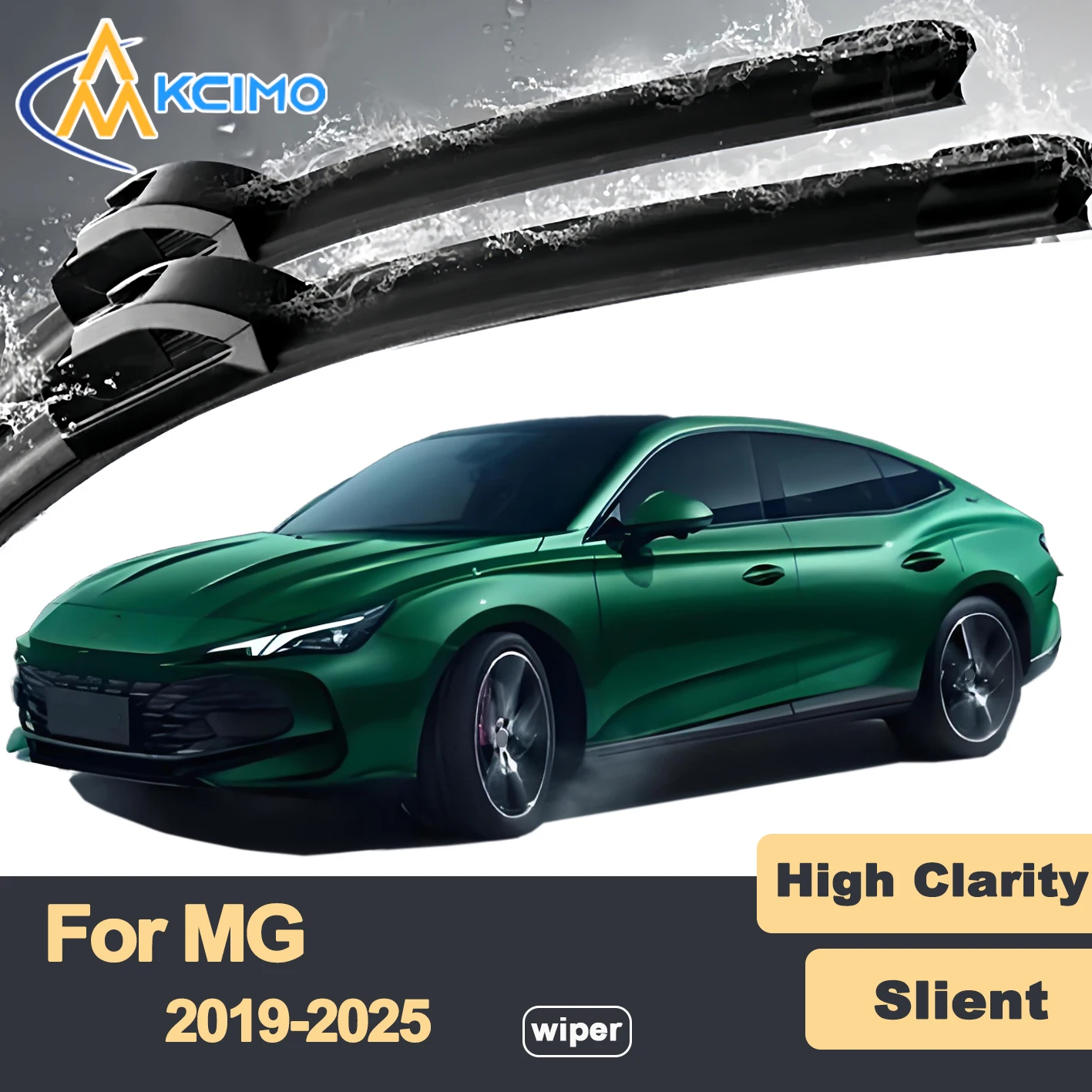 

Premium Rubber Durable Silent Windshield Wiper Blades 2pcs for MG MG7 Second Generation 2019-2025 Front Wiper Blades Set