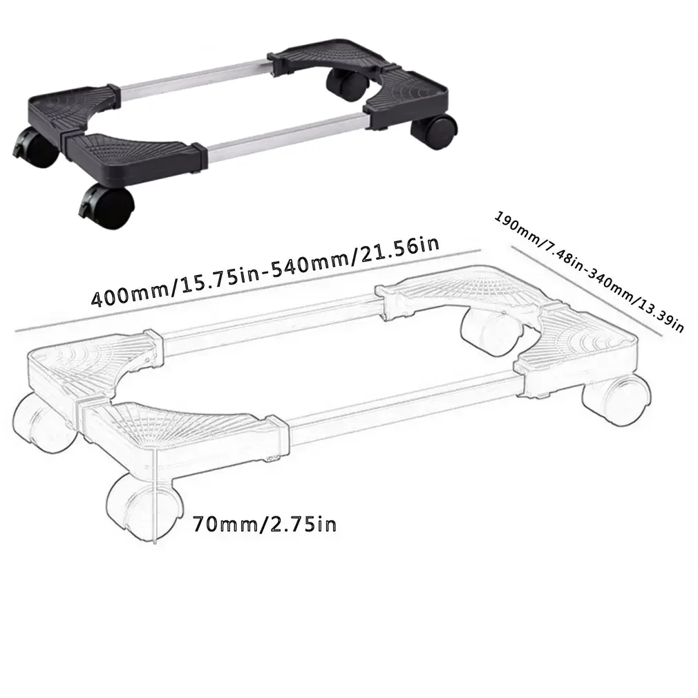 حامل برج وحدة المعالجة المركزية للكمبيوتر، حامل وحدة المعالجة المركزية المحمول القابل للتعديل، حامل وحدة المعالجة المركزية حامل برج الكمبيوتر مع عجلات دوارة، عرض قابل للتعديل #6