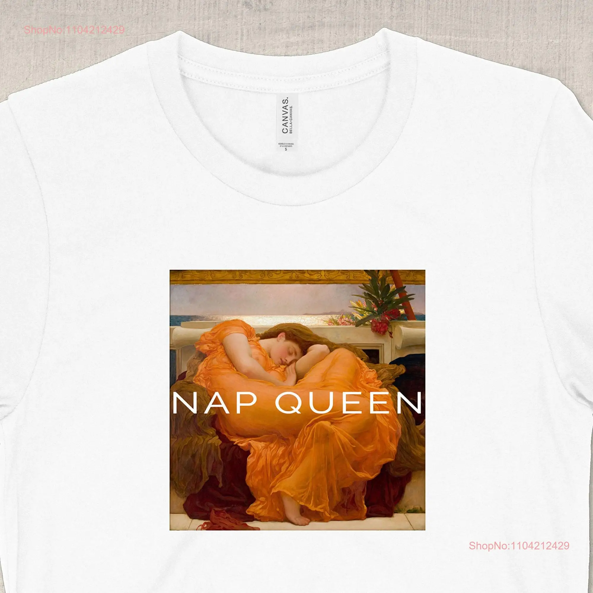 Nap Queen T Shirt funny Flaming June women classic art aesthetic unisex graphic tee trendy grunge always tired plus size top