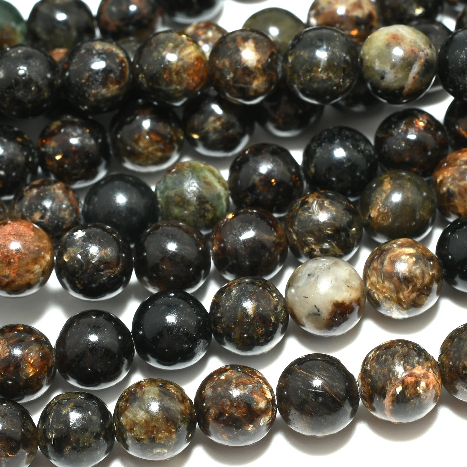 الطبيعية بسيطة مستوى الجودة البيوتيت فضفاض الخرز المستديرة 8mm-8.3mm