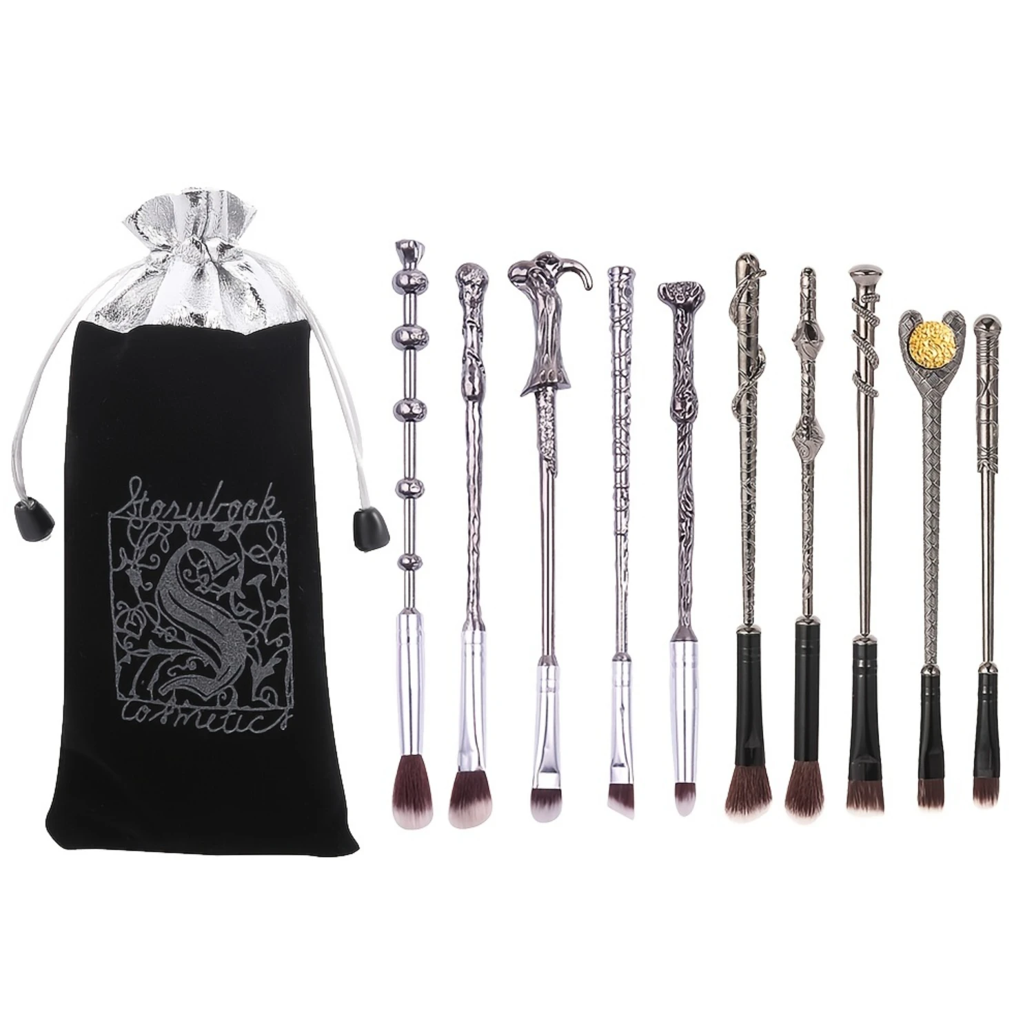 Makeup Brushes Set - 5pcs Wizard Wand Makeup Brushes Foundation Blending Blush Eyeshadow Face Lip Powder Brush Beauty Tools Bbl