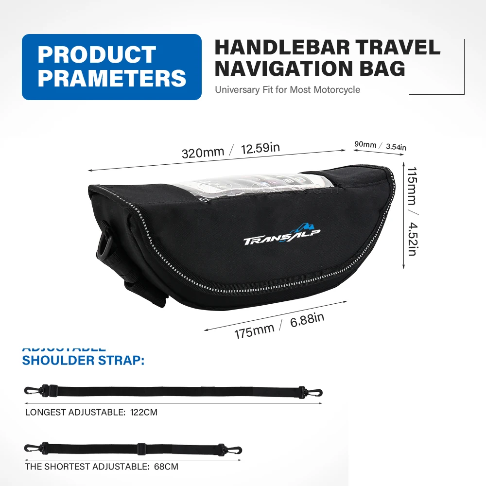 XL750 Motorcycle Accessories Waterproof Bag Storage Handlebar bag Travel Tool Bags For Honda XL750 Transalp 2023- XL650 XL 750