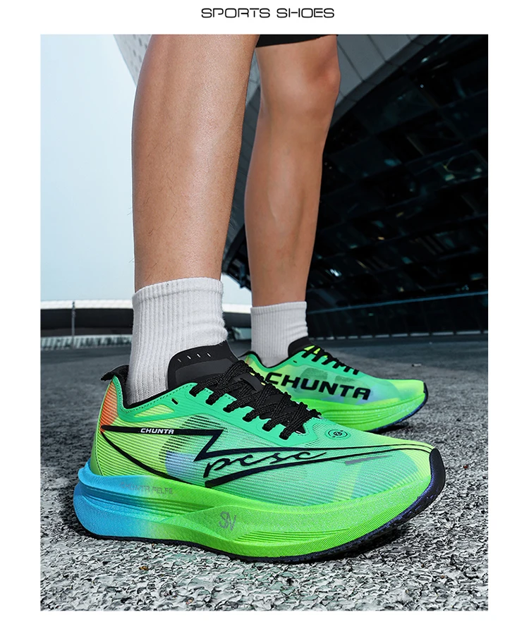 Herren-Laufschuhe mit Carbonplatte Spezial-Marathon-Sportschuhe Atmungsaktive Leichte Damen-Komfort-Sneaker für Outdoor-Aktivitäten – Detail 17