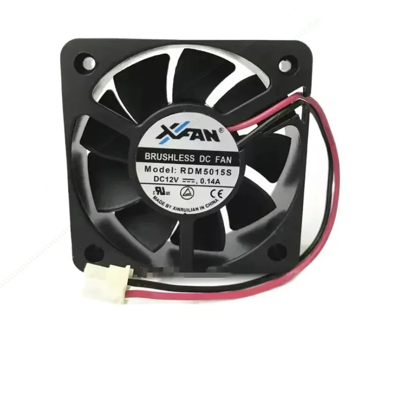 W 10 шт./лот, оригинальный Xfan Rdm5015s DC12V 0,14a 50*50*15 мм для двухпроводного DVD-плеера, охлаждающий вентилятор