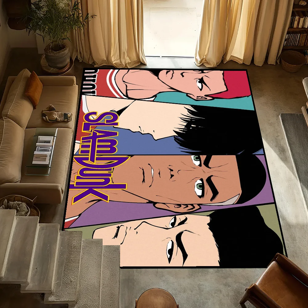 

Anime Slams-w-Dunks small Bedside Kitchen Bath Living Home House Bedroom Floor Mat Doormat Large Carpet Rug Decoration