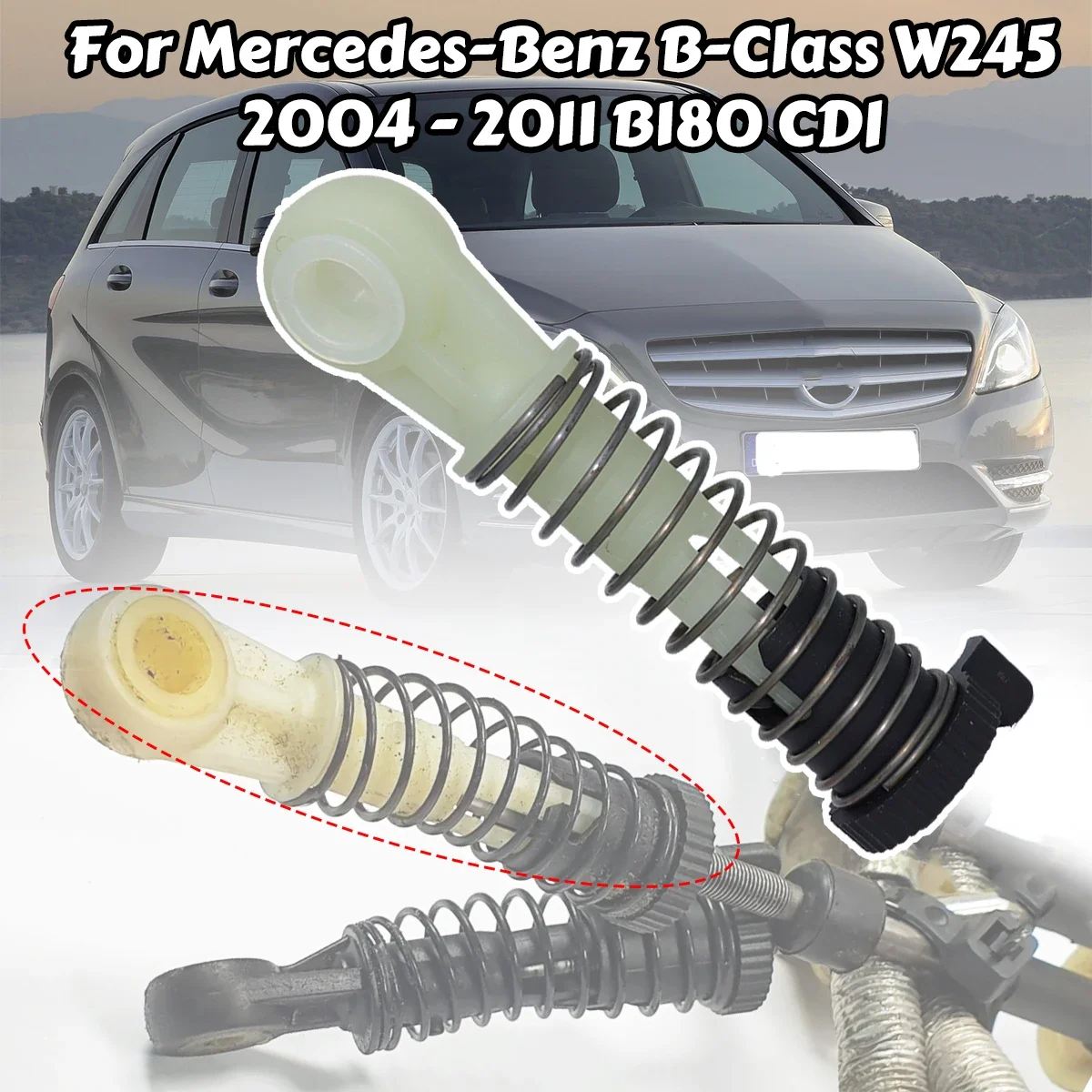 

For Mercedes-Benz B-Class W245 B180 CDI Shift Cable Linkage End Connector Joint Collect Bushing Adjuster Selector 2004 2005-2011