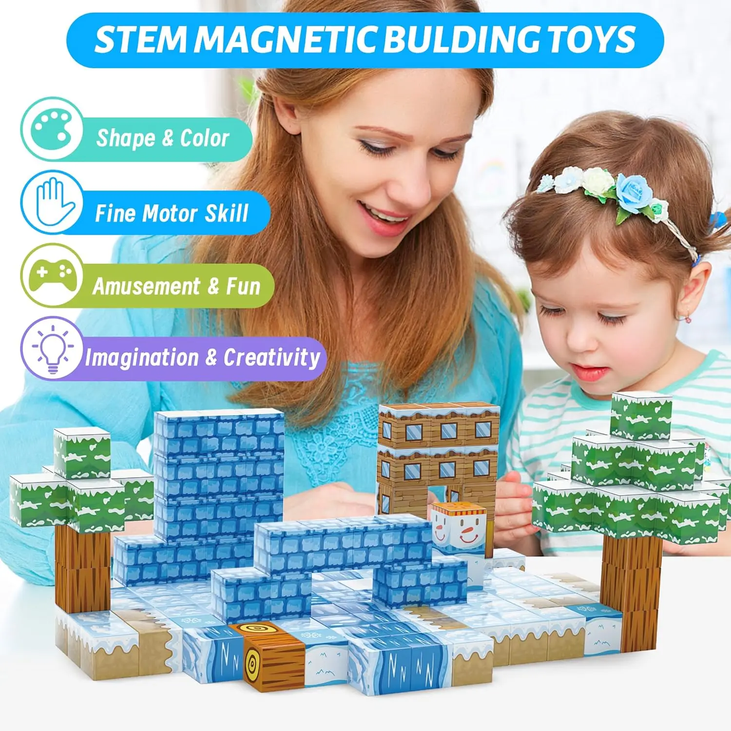 108 pezzi a tema Lce e neve