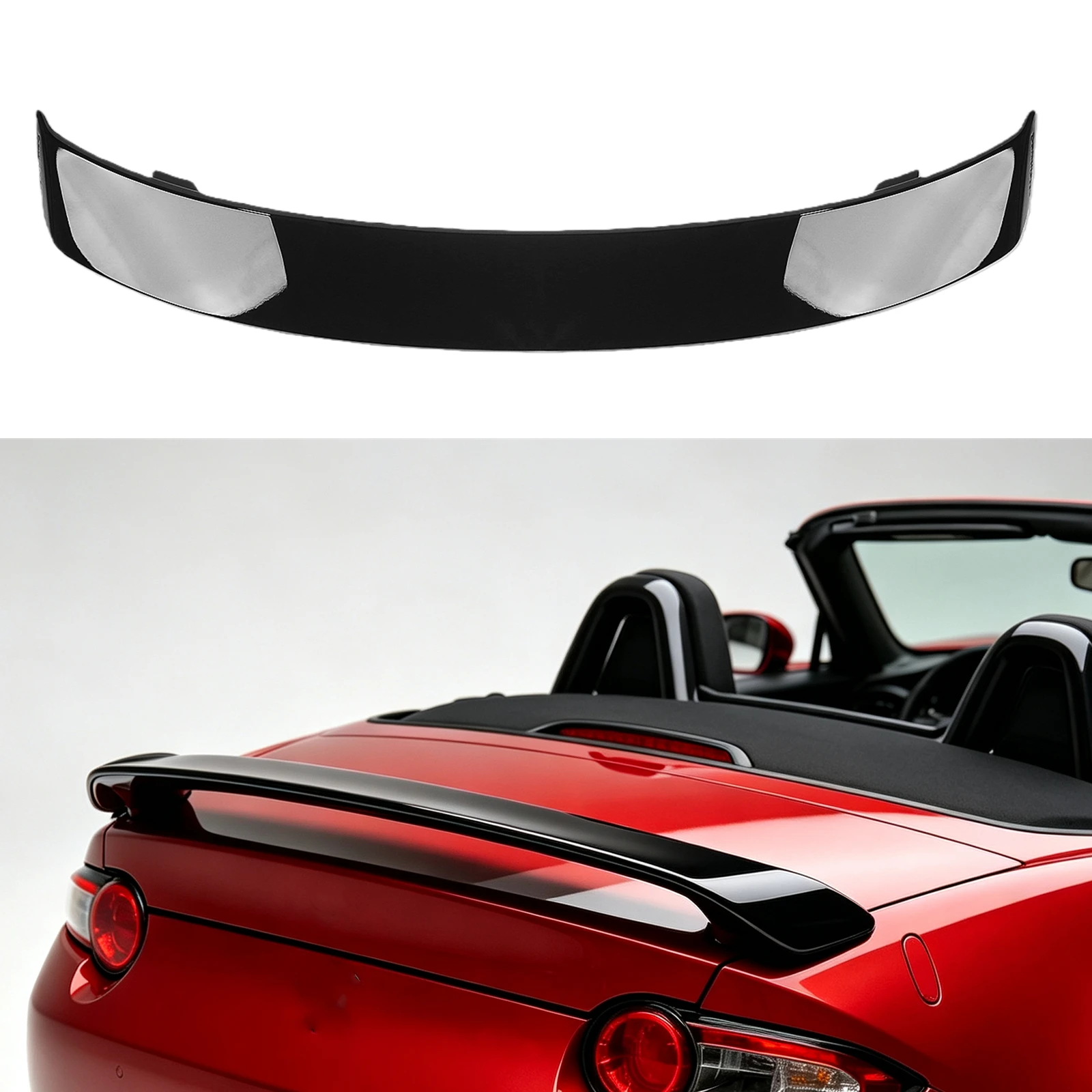 For Mazda MX-5 Miata ND 2016-2026 Tailgate Deflector Yofer Style Rear Trunk Lid Spoiler Wing Upper Splitter Decklid Flap Lip