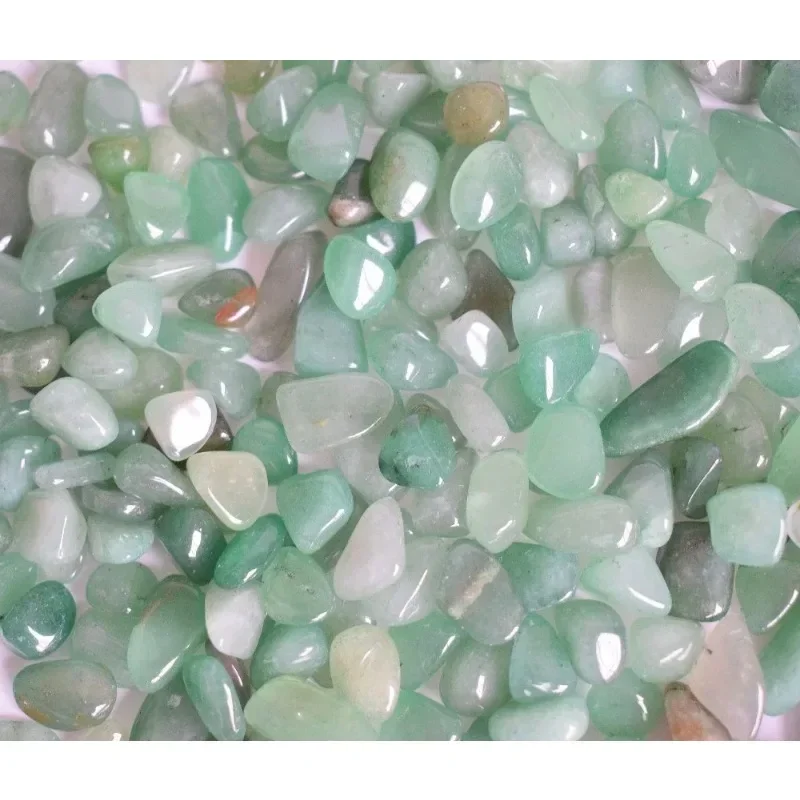 100g Bulk Small Size Natural Tumbled Semi-precious Stone Green Aventurine Reiki Healing Mineral Crystals Chip Crushed Stone