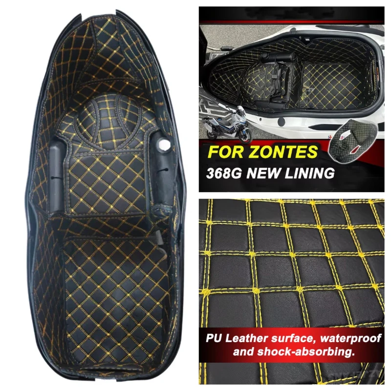 For ZONTES 368G Motorcycle Storage Box Seat Bucket Liner Cushion Shockproof Abnormal Noise Prevent Scratches Accessories