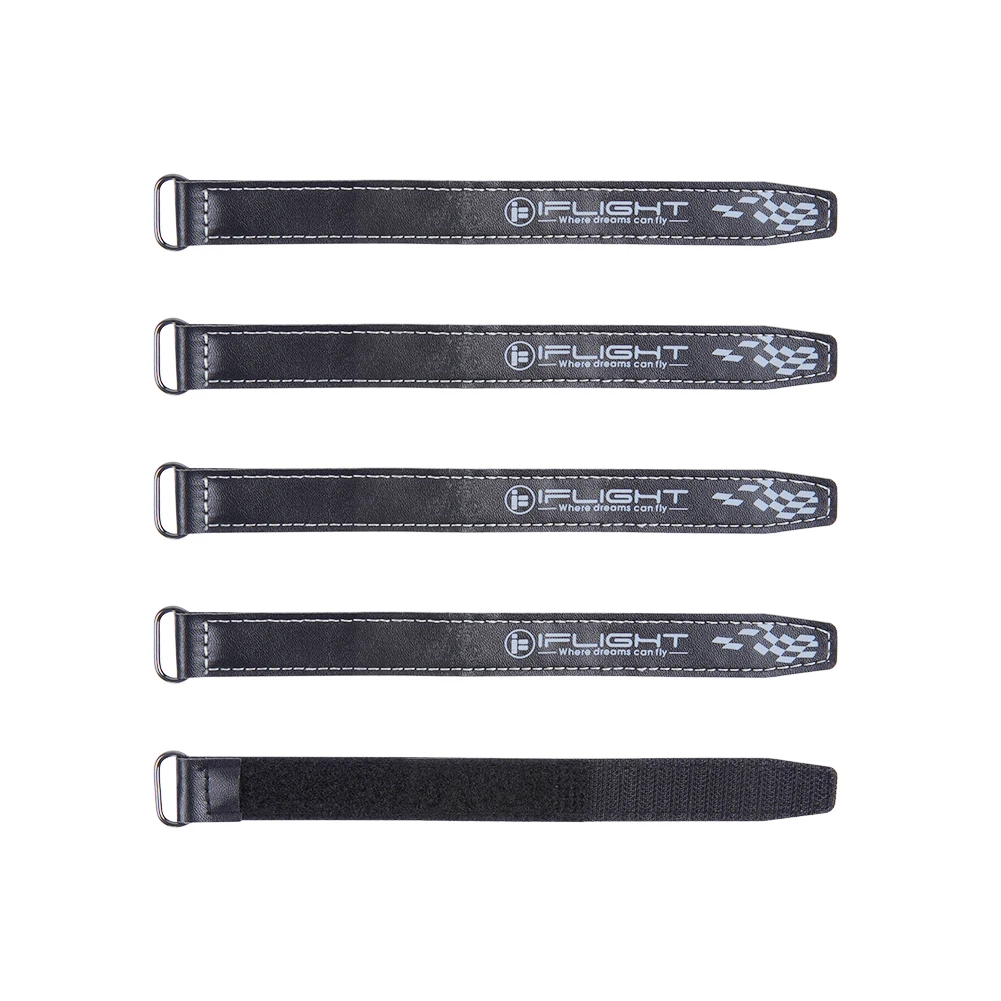 10PCS IFlight Black LIPO Battery Strap Microfiber PU Leather 10mm 15mm 20mm for FPV Freestyle Tinywhoop Cinewhoop Long Range