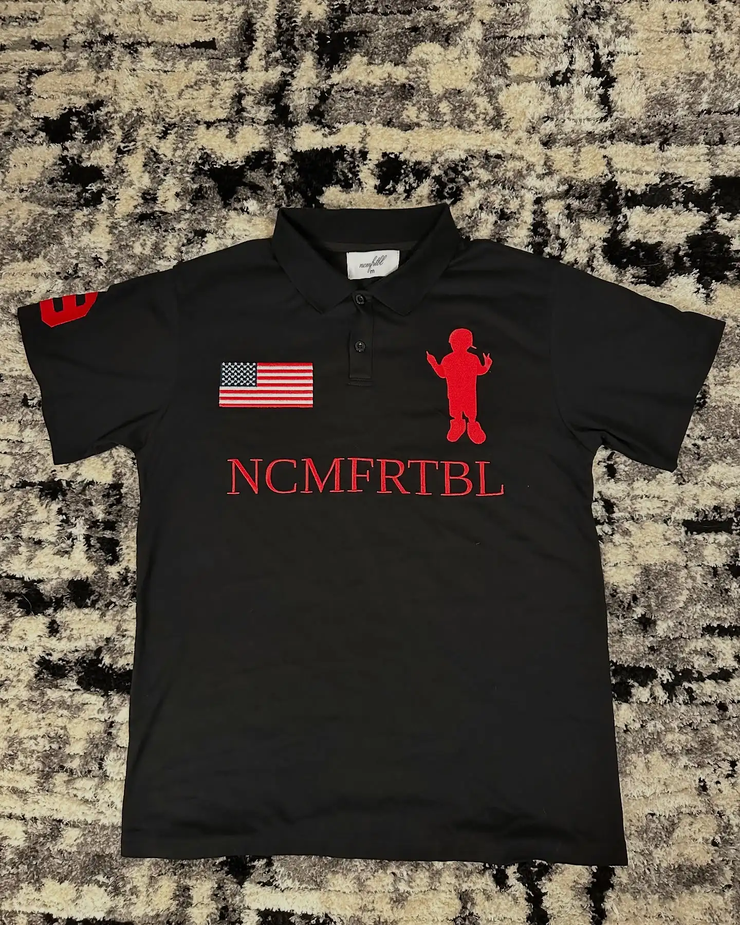 

Американская футболка Y2K в стиле рок, хип-хоп, черная рубашка поло с привидениями, мужская и женская свободная рубашка с вышивкой, топы с круглым вырезом и короткими рукавами