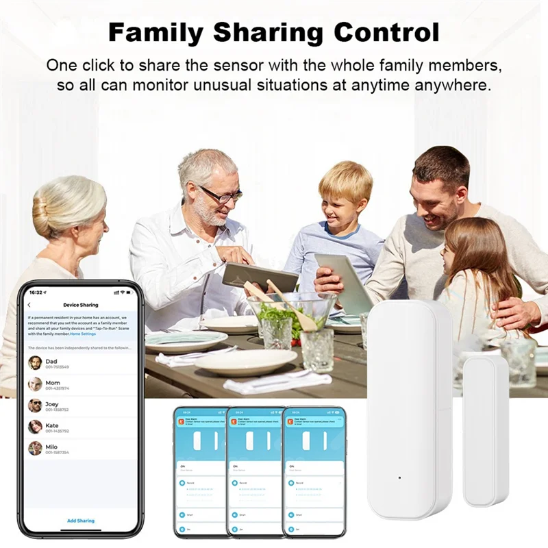 BAAG-Smart مستشعر الباب المغناطيسي زيجبي مستشعر الباب لأمن المنزل مستشعر الاتصال اللاسلكي القابل للبرمجة مع الحياة الذكية