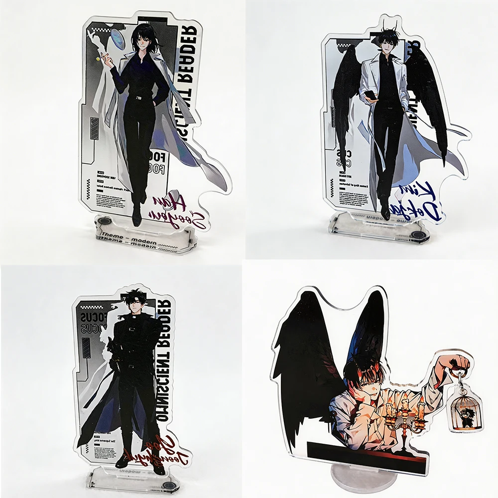 

Omniscient Reader Acrylic Stand | Black Wing Kim Dokja Yoo Joonghyuk Manga Desktop Collectible Ornament