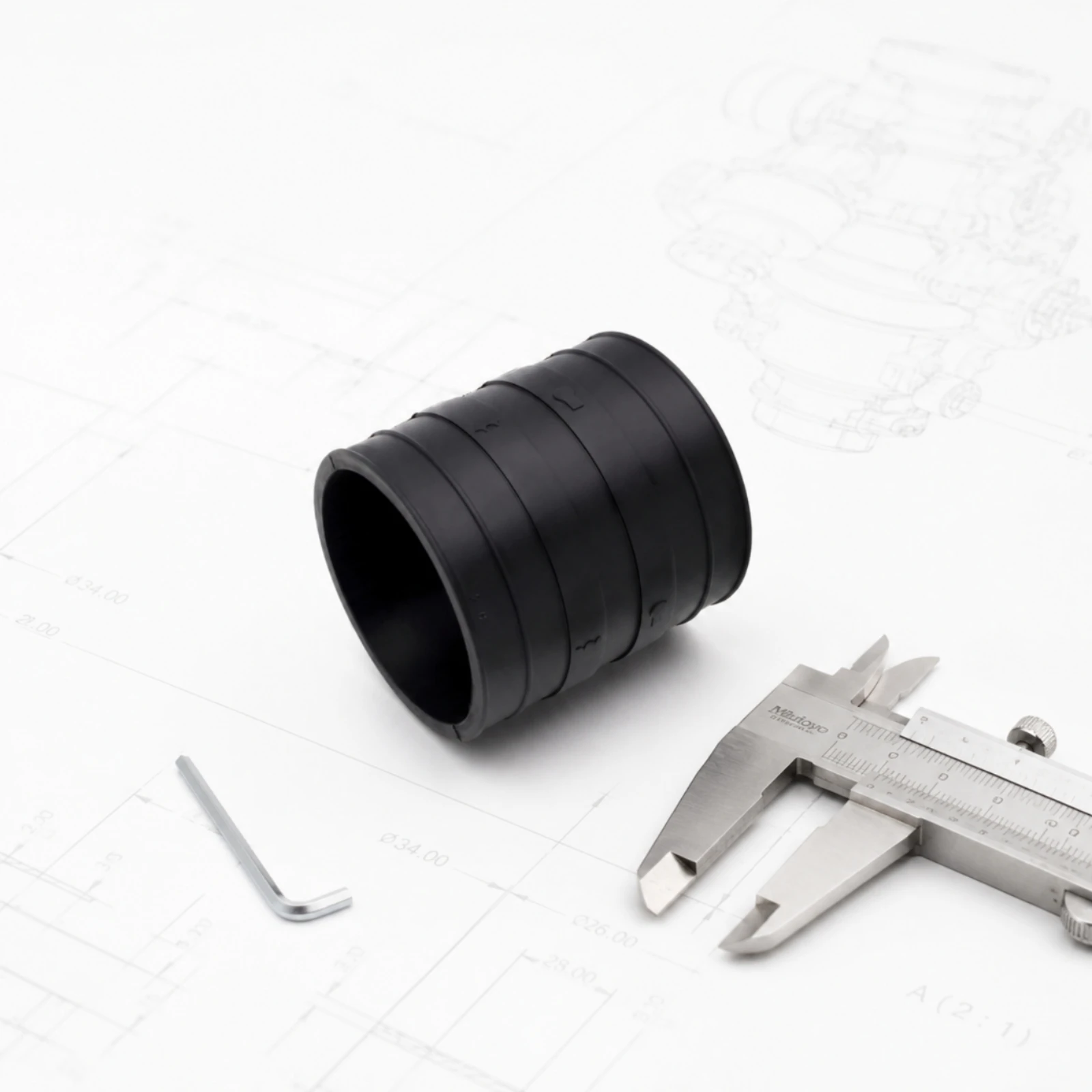 Exhaust Bellows with Clamps Corrugated Exhaust Bellows Flexible Marine-Grade for Boat Owners, Stern Drives