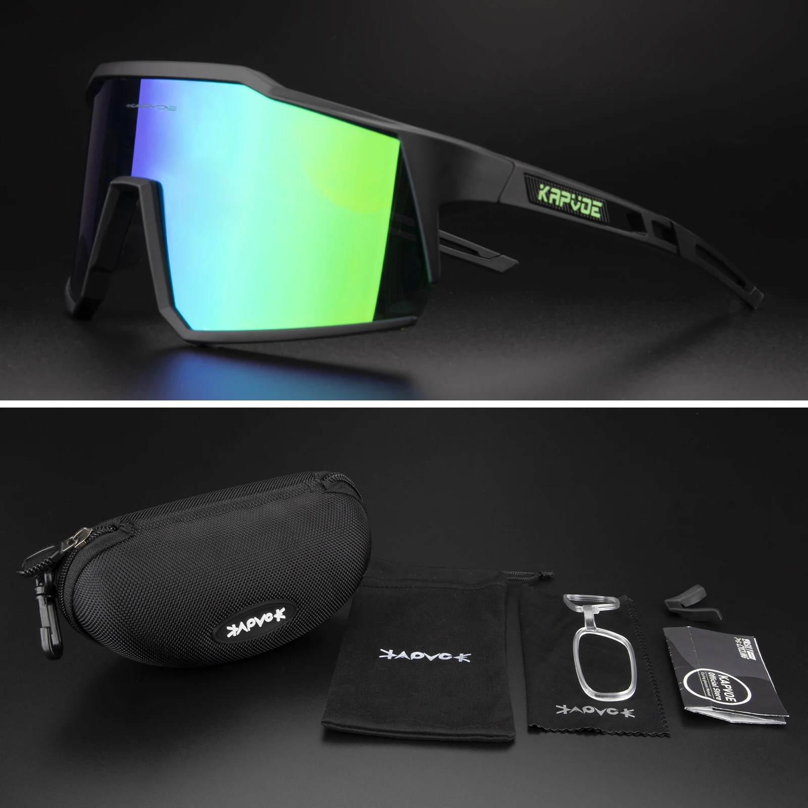 Kapvoe Sport Sunglasses Black 3