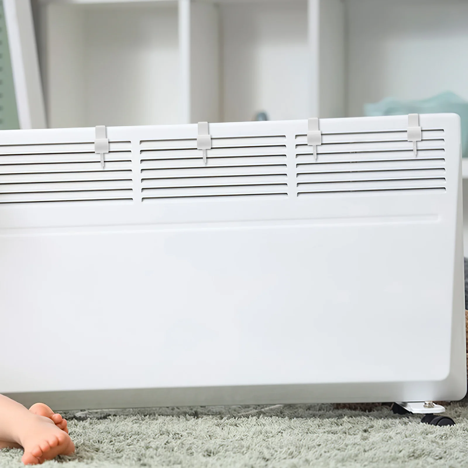 

2Pcs Home Use Radiator Hanging Rack Plastic Heated Towel Drying Rack Space Saving Wall Mount Clothes Holder Indoor Laundry