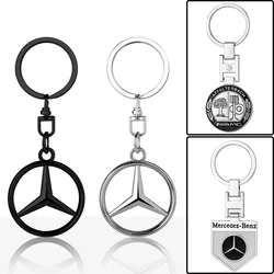 LLavero de estilo de coche de Metal 3D, 1 unidad, para Mercedes Benz AMG W202 W203 W204 W211 W212 GLC GLE E, llaveros, accesorios para automóviles