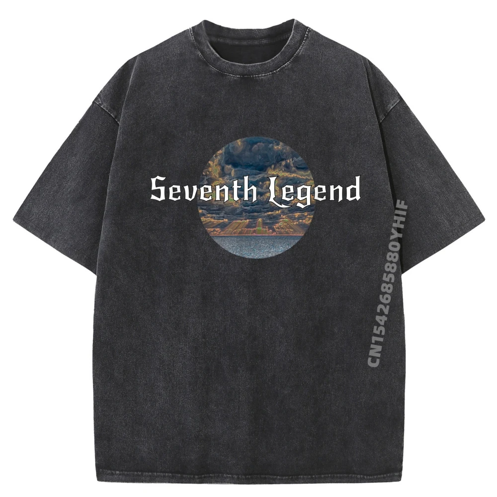 

Seventh Legend футболки с рисунком в стиле хип-хоп для мужчин, повседневные футболки с принтом, мужская минималистичная стираная одежда
