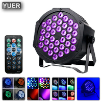 LED Flat Par 36X3W Violet Color Lighting UV With DMX512 For Disco DJ Projector Machine Party Christmas Decoration Purple Pro Dj