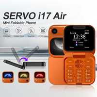 SERVO Mini Flip Mobile Phone Dual SIM Speed Dial Magic Voice Blacklist FM Radio Flashlight 2G GSM Fold Button Small Cellphones