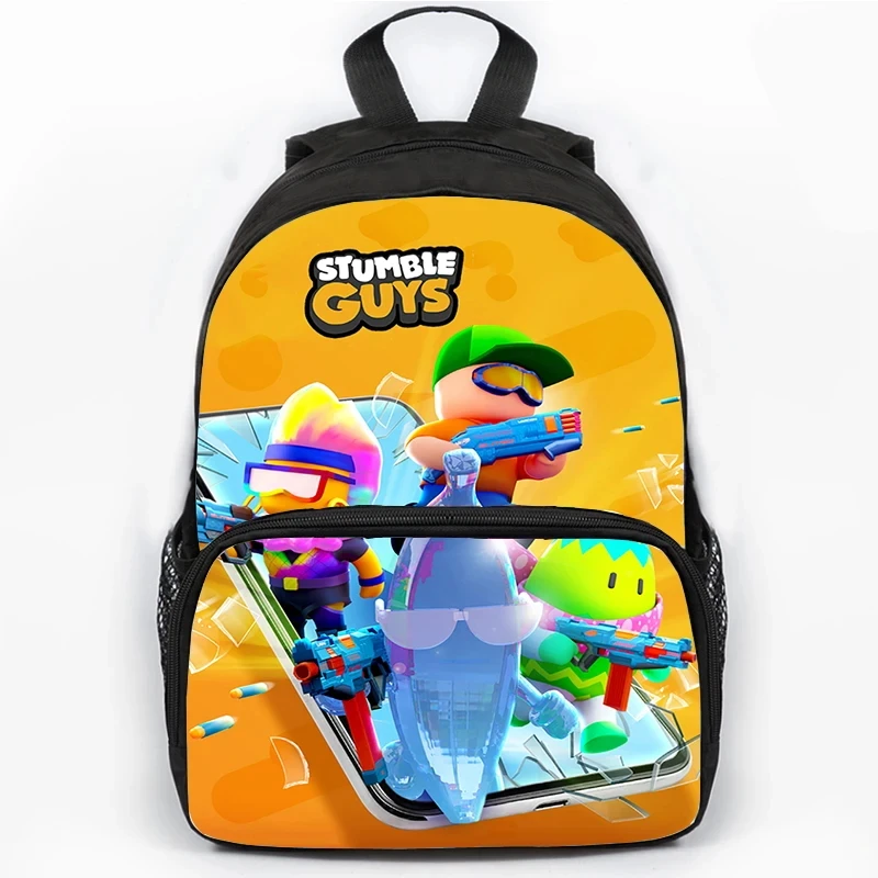 

Children's Backpack Stumble Guys Backpack for School Kids Waterproof Durable Bagpack Cartoon Kawaii Backpack for Boys Girls gift