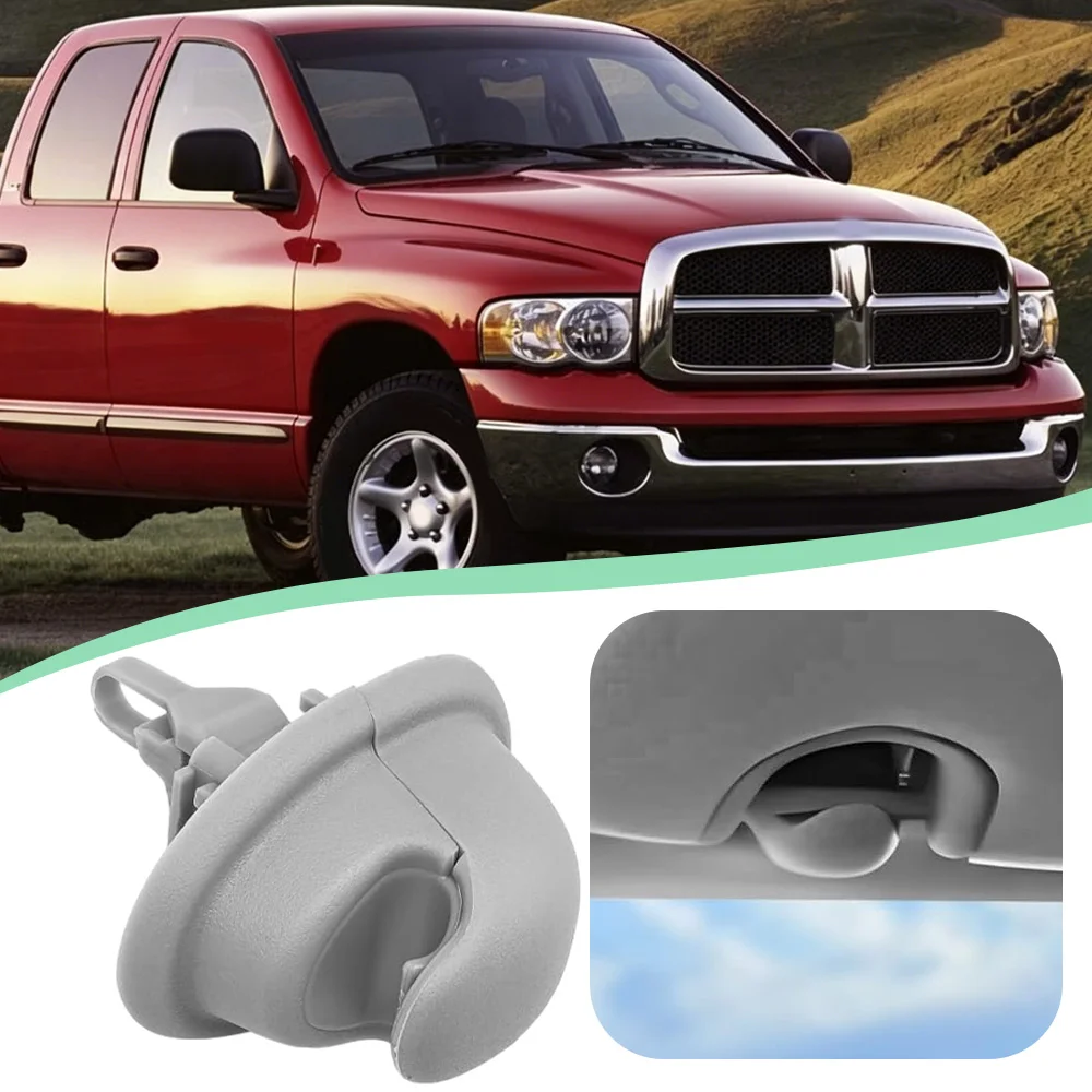 

1Pc Car Sun Visor Retainer Clip Gray Replacement for Dodge Ram 1500 2002-2005 2500/ 3500 2003-2005 1DC48TL2AA
